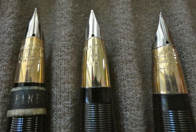Nibs from solid 14K, 18K and 9K Snorkels