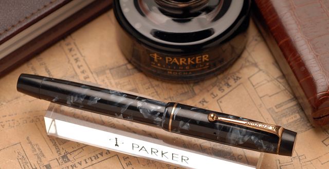 Parker Victory Mk 1 in Blue Pearl and Black Marble