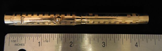 Wahl - short, gold filled, roller clip - Capped with ruler